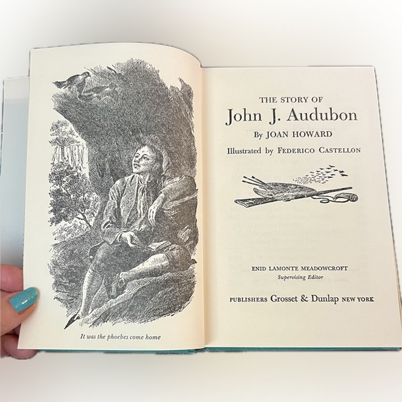 1954 Classics Lot of 3 The Story Of Mark Twain Clara Barton John J Audubon GUC - Picture 8 of 16
